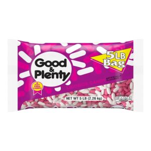 Good & Plenty Licorice Flavored Chewy Candy 5lb Bag Bulk